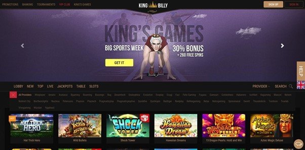 King Billy Casino Design
