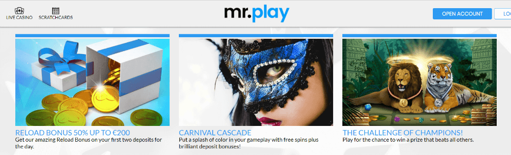 Mr Play Welcome offer Bonus 0