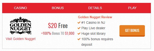 golden nugget welcome bonus