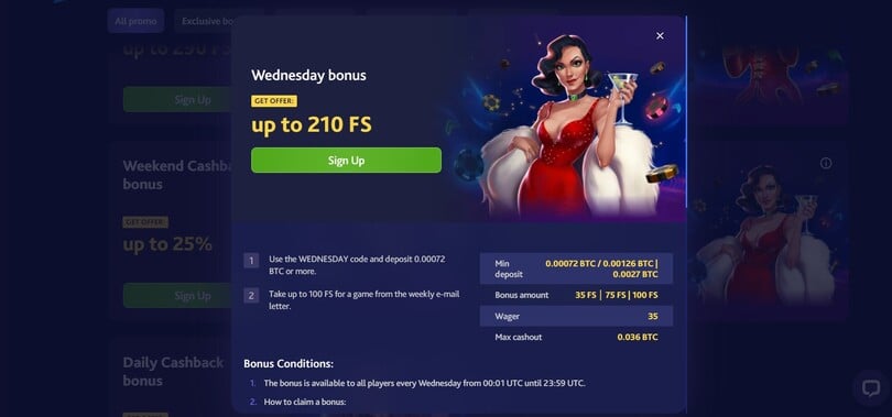 7Bit Casino Wednesday Bonus