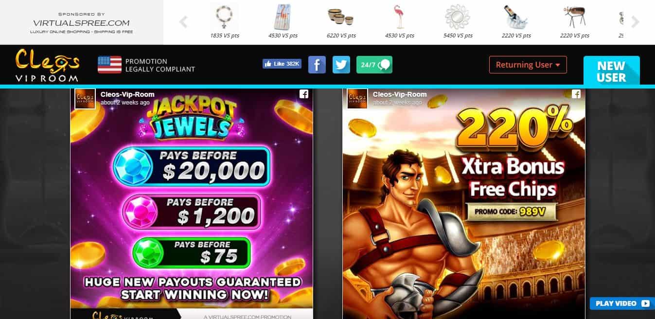 Cleos VIP Room Casino Review 2022 - Bonuses, Games, & More!