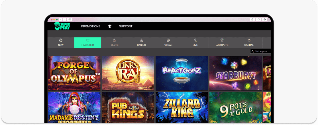 mrsuperplay casino design