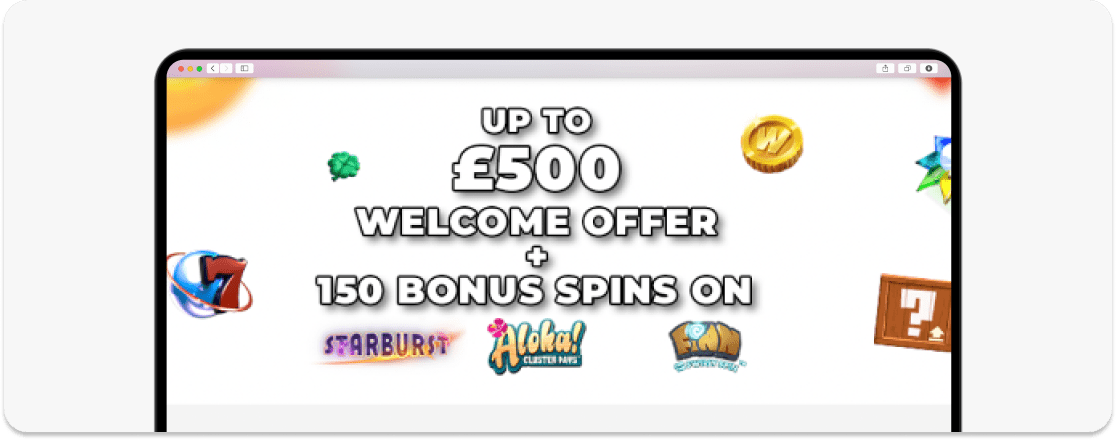 VIPBet Welcome offer Screenshot