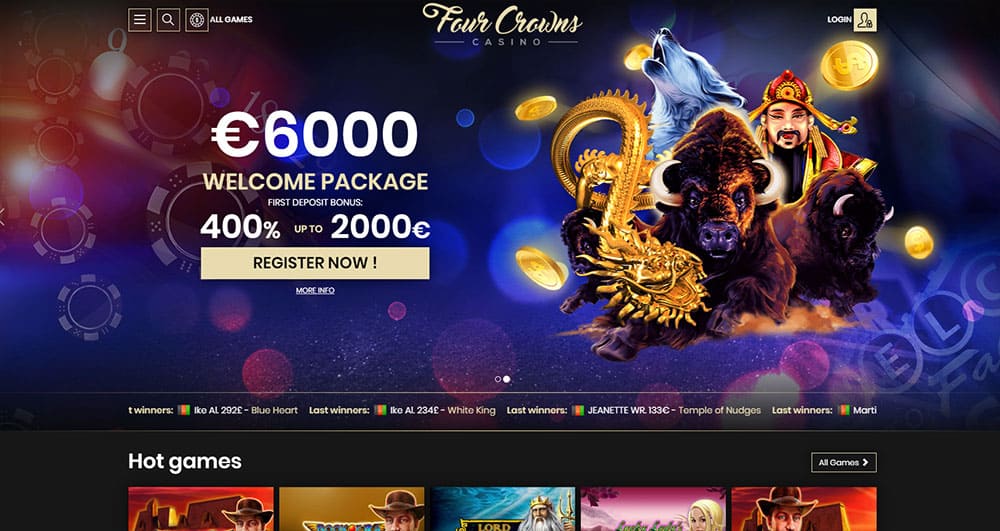 4CrownsCasino Homepage