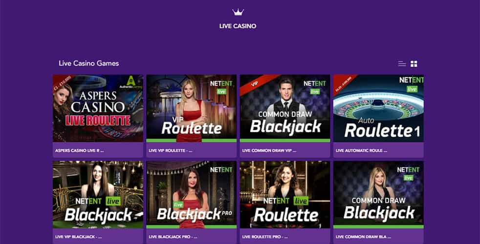 King Jack Casino Live Games