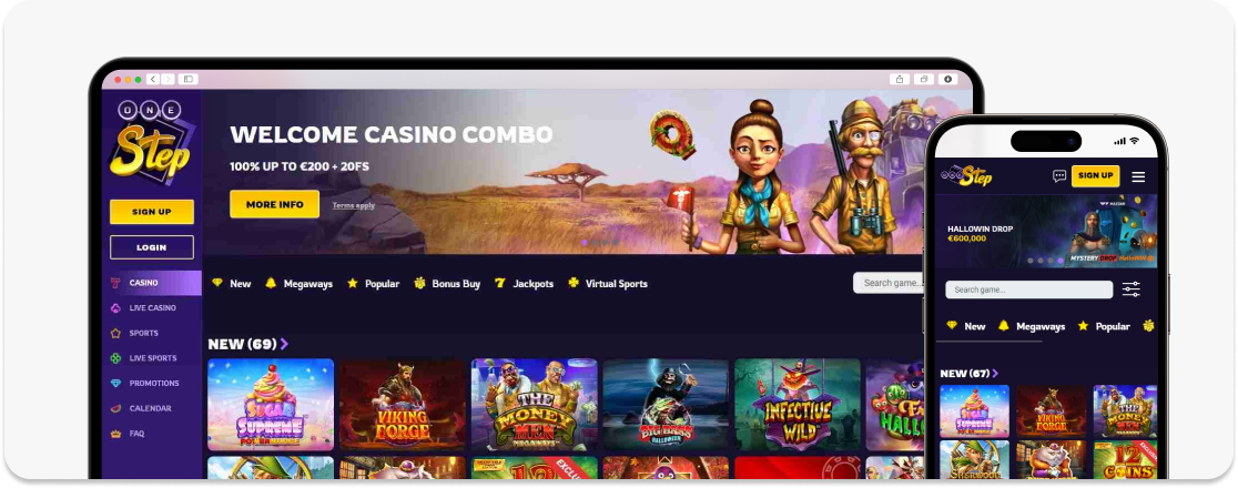 Gamification-One-Step-Casino-Desktop-Mobile