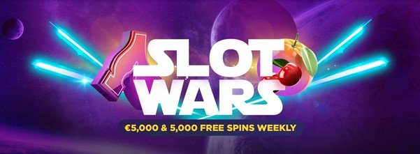 A screenshot from the BitStarz Casino Website showing the BitStarz Slot Wars promotion