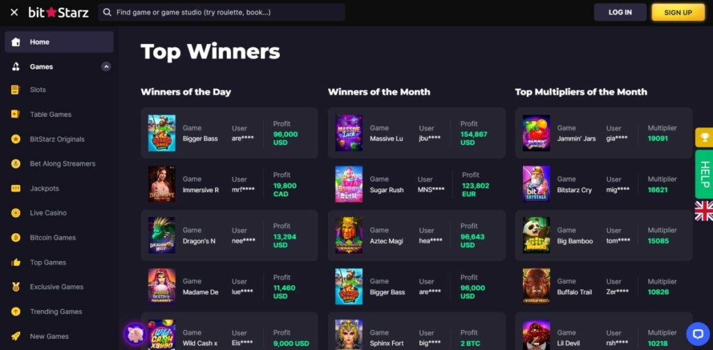 Bitstarz VIP Leaderboard