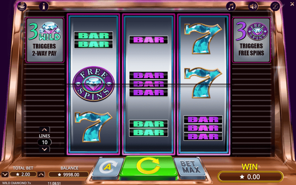 Wild Diamond 7x Slot Screenshot