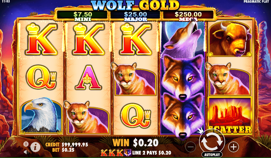 Wolf Gold Slot Screenshot