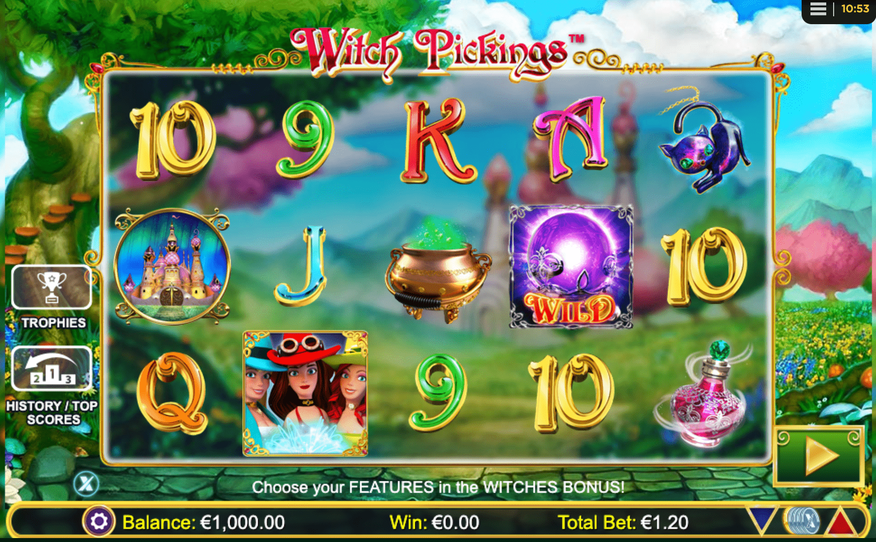 Witch Pickings NextGen Gaming Slot