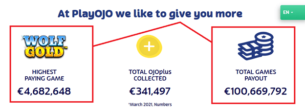 Playojo welcome offer