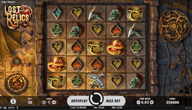 lost relics slot screenshot