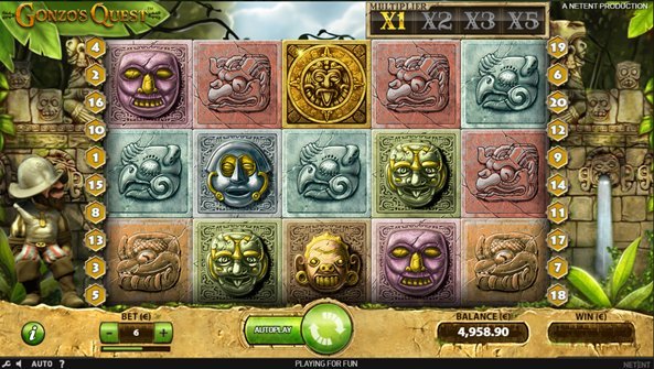 Popular VR casino slot Gonzo’s Quest by NetEnt