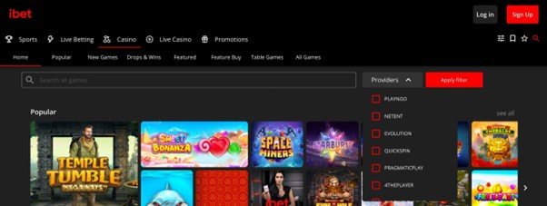 ibet Casino Design