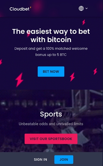 Cloudbet Casino Mobile