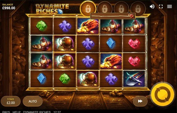 A screenshot of Dynamite Riches slot