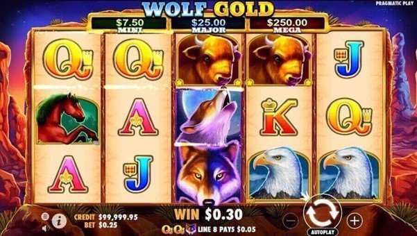 Wolf Gold Demo game screenshot