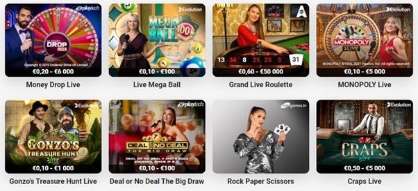 Different casino games