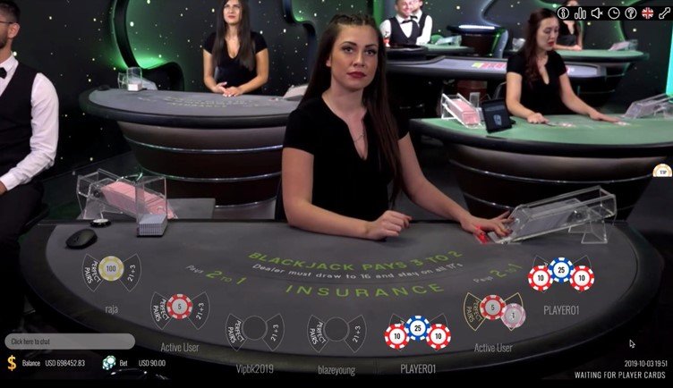 Vivo Gaming Live Blackjack Dealer