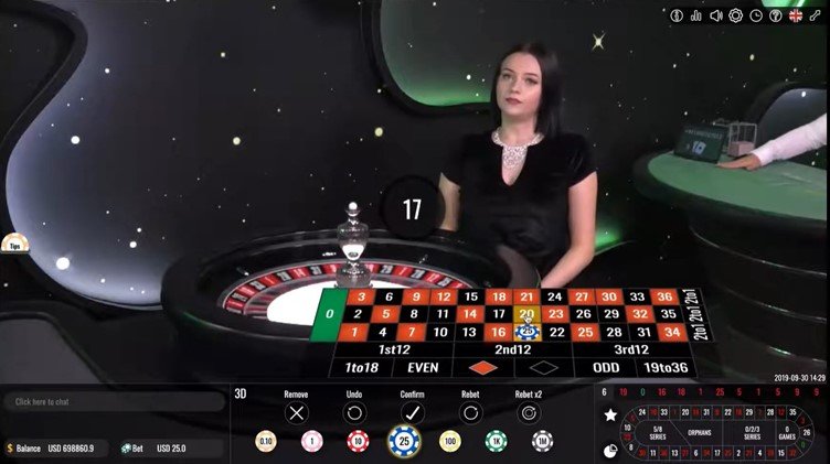 Vivo Gaming Live Roulette dealer
