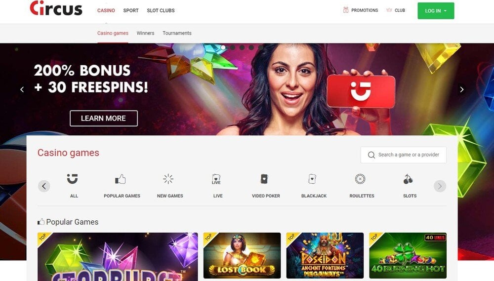 Circus Casino - Live Dealer Games