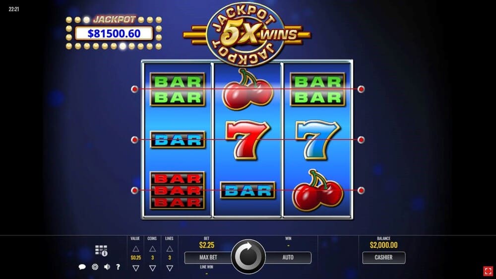 Jackpot 5x Wins