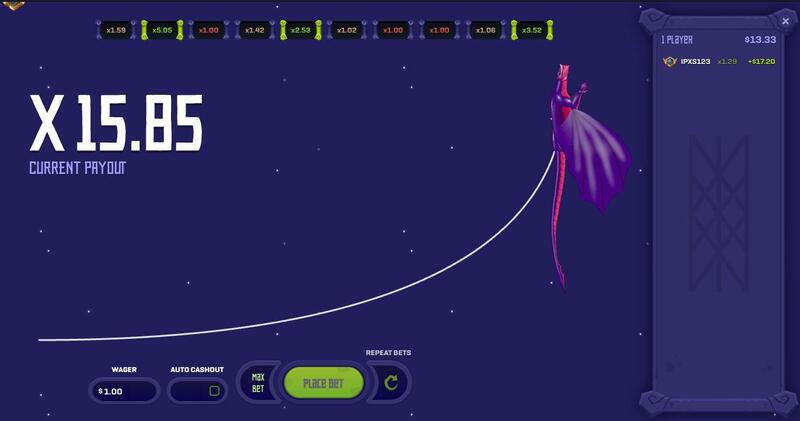 A screenshot from Rollbit Casino’s X-Crash.