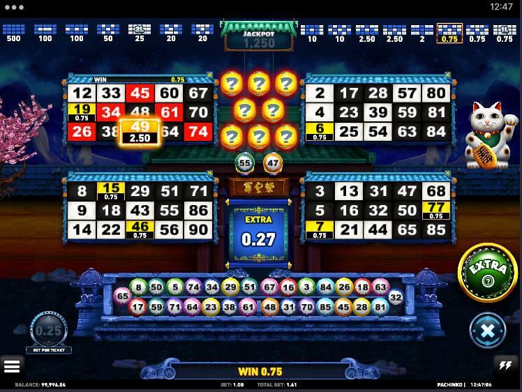 A screenshot from Microgaming’s Pachinko.