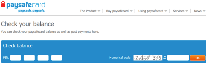 paysafecard balance check