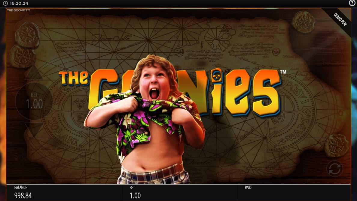 The Goonies Slot Intro Screenshot