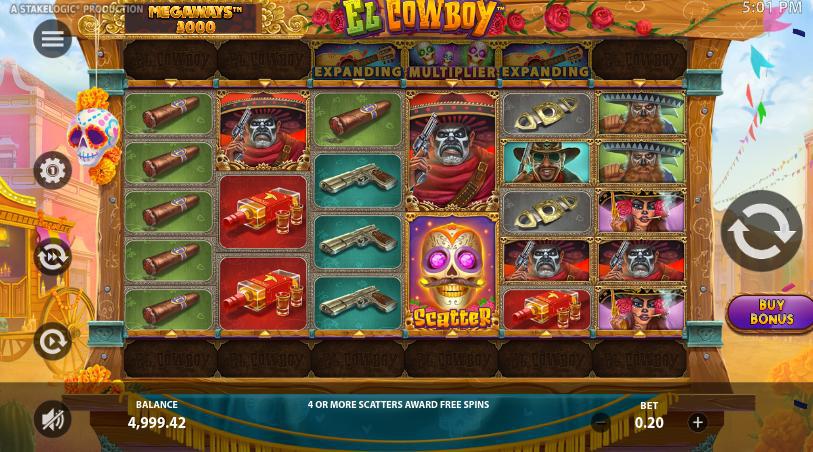 El Cowboy Megaways™ Gameplay Screenshot