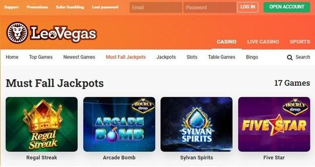 LeoVegas Design