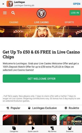 LeoVegas Mobile