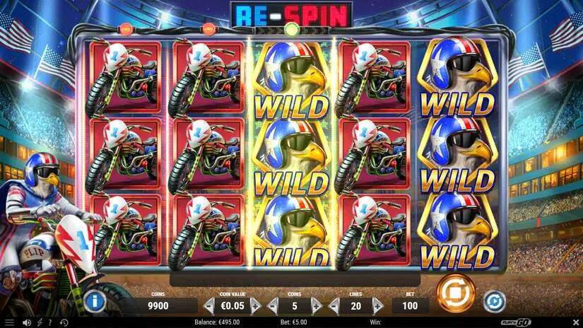 USA Flip Re-spin Feature Screenshot