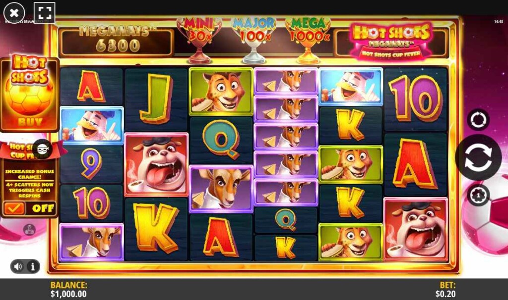 Hot Shots Megaways Screenshot