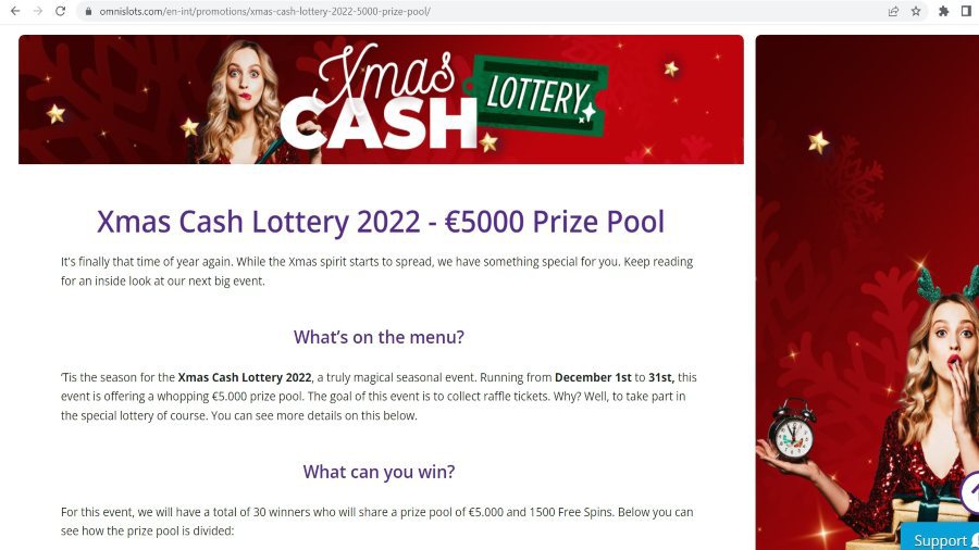 Omnislots_X-Mas_Cash_Lottery