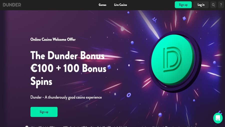 Dunder Casino Free Spins