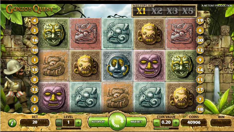 gonzo's quest screenshot