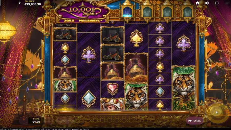 100001 Nights Megaways Slot screenshot