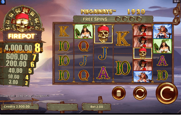 8 Golden Skulls of Holly Roger Megaways™ slots