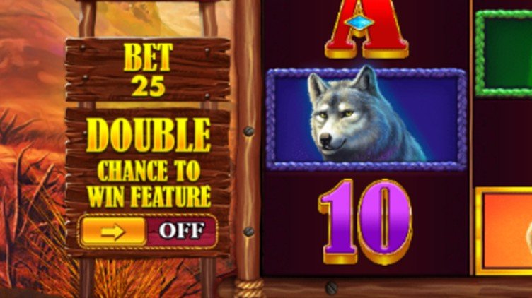 A switch to toggle the Ante Bet feature on or off sits to the left of the game’s reels