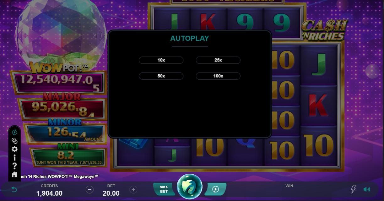 Cash ‘N Riches WowPot Megaways™ AutoPlay Screenshot