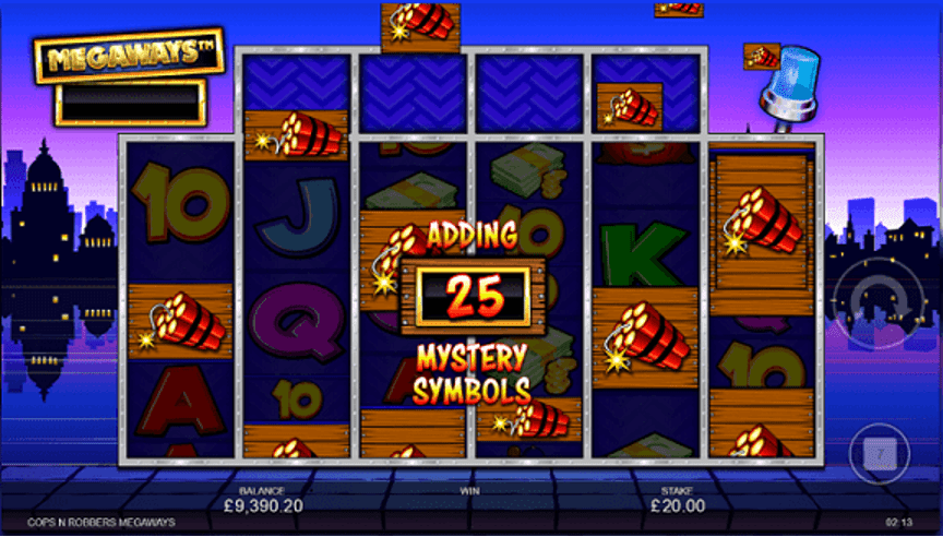 Cops ‘n’ Robbers Megaways™ Slot Myster Symbol