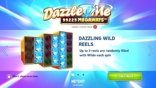 Dazzle Me Megaways™ Wild Reels Screenshot