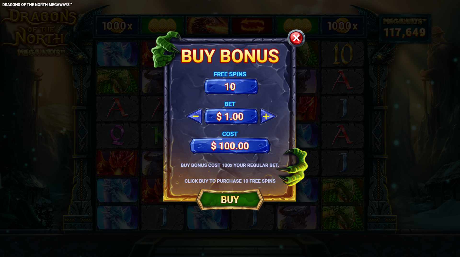 Dragons of the North Megaways™ Bonus Buy