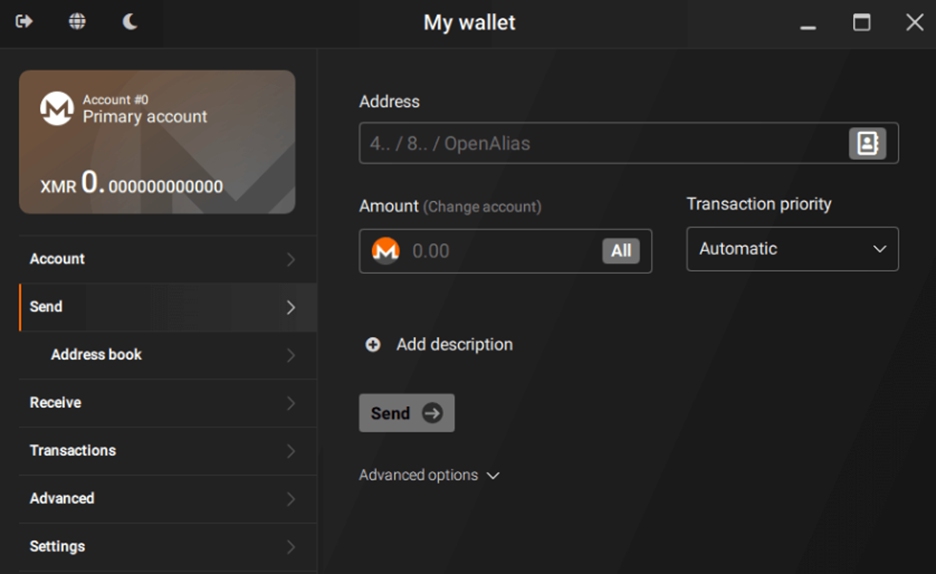 GUI wallet