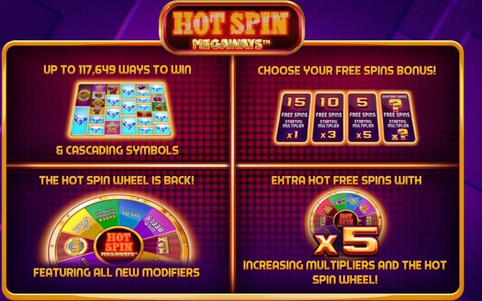 Hot Spin Megaways™ Bonus Features