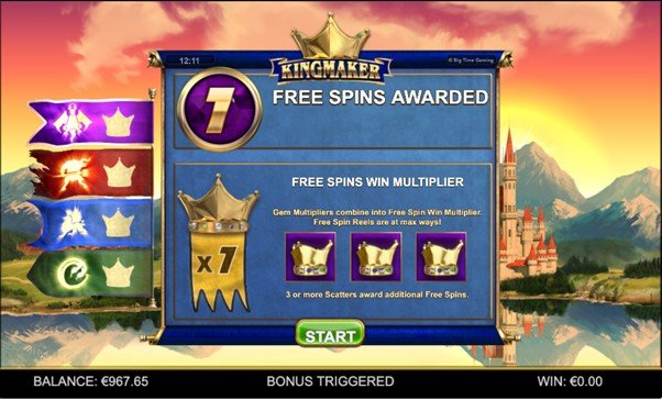 Kingmaker Megaways™ Free Spins