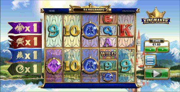 Screenshot from Big Time Gaming's Kingmaker Megaways™ Gameplay
